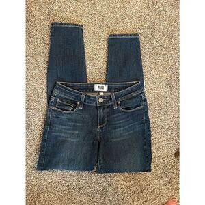 Paige Verdugo Crop Dark Wash Jeans